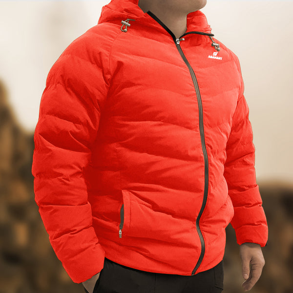 Orange nylon jacket new arrivals